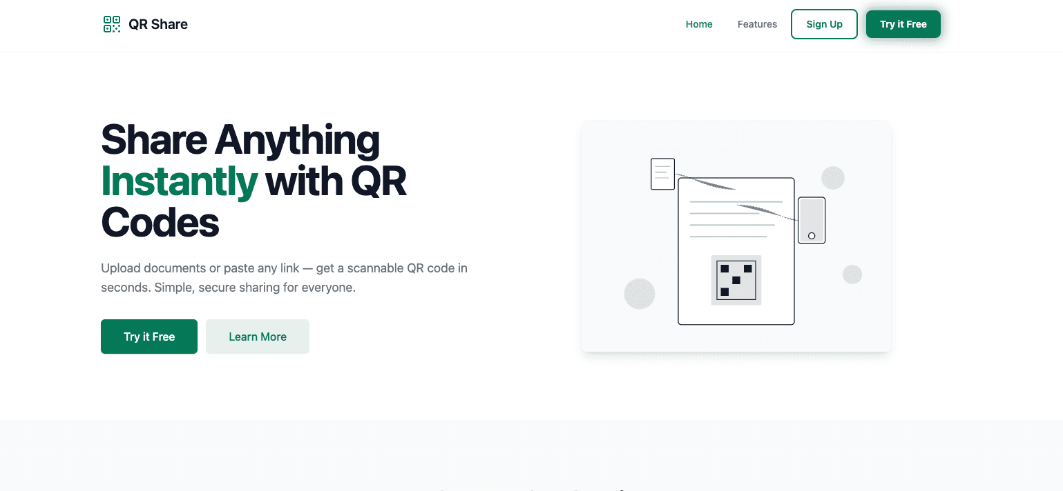 QR Document Sharing Platform