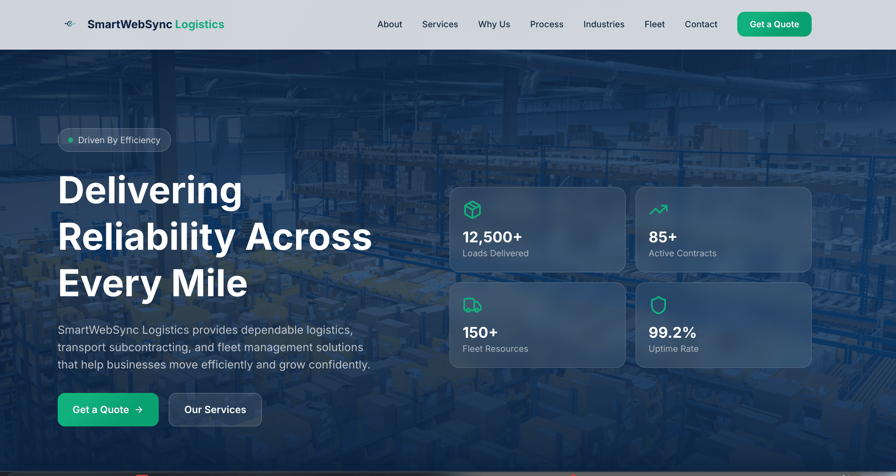 Smartwebsync Logistics Company Website